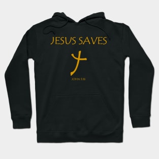 Jesus Saves Cross Hoodie